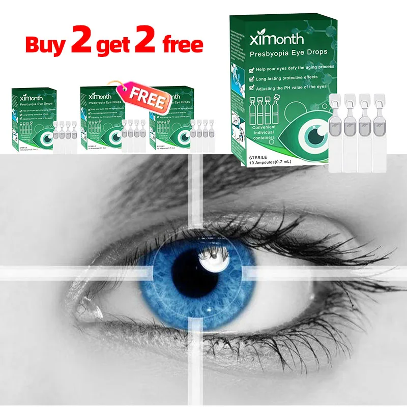 40pcsx0.7ml Presbyopia Vision Restore Eye Drops Relieve Glacoma Cataract Blurred Vision Dry Eye Removal Fatigue Eyes Care Liquid