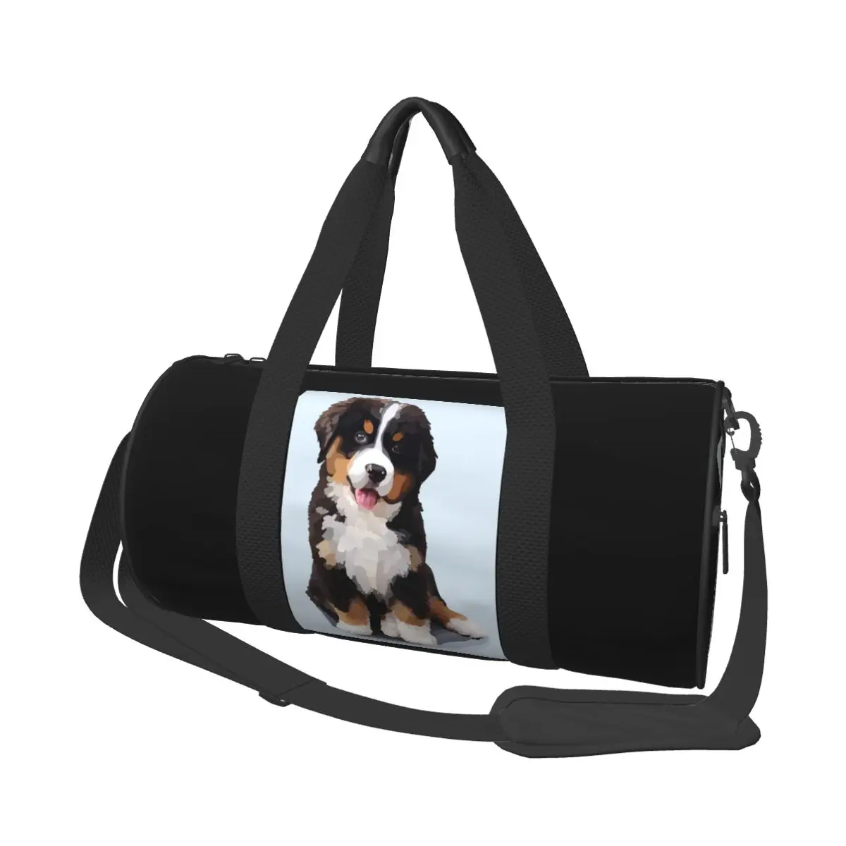 

Bernese Mountain Dog (4) Large Duffle Gym Bag Waterproof Duffle Travel Bags Handbags Fitness bag