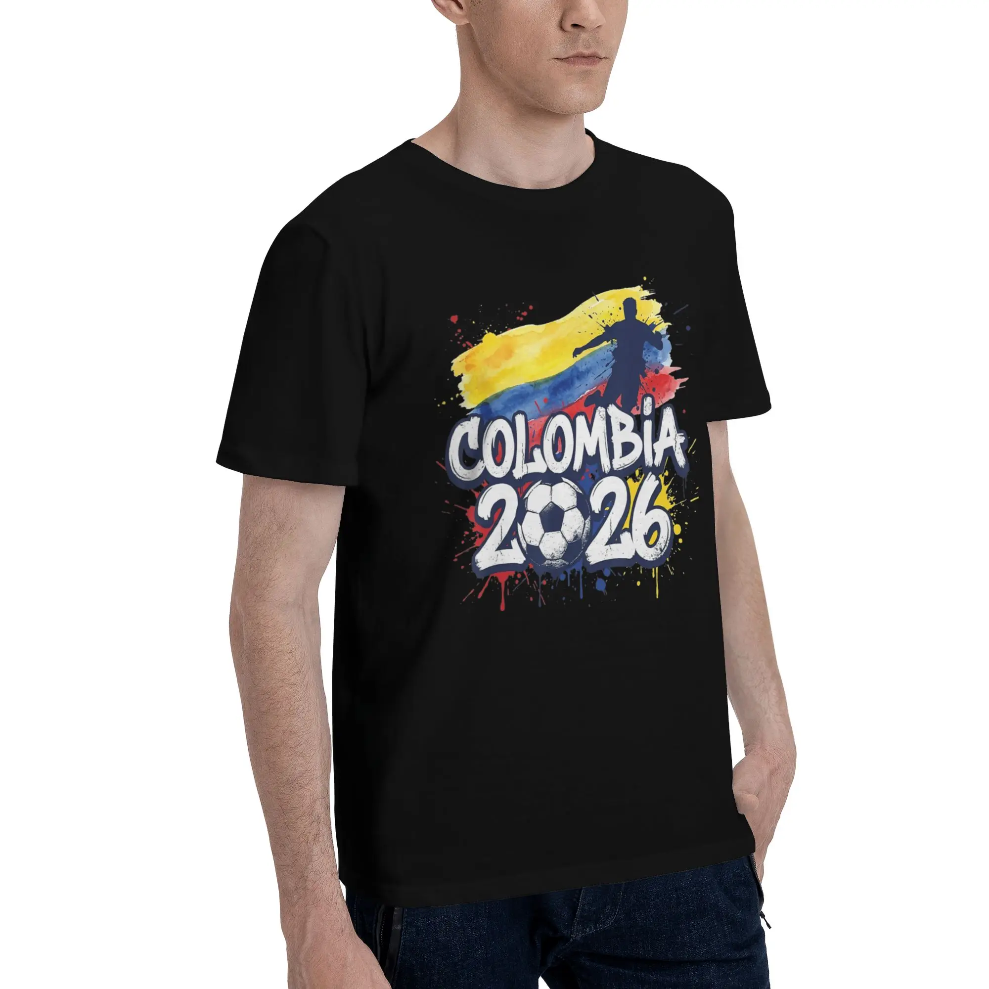 New Arrival Colombia Flag T Shirt for Men Women  Pure Cotton T-shirts Short Sleeve Clothing