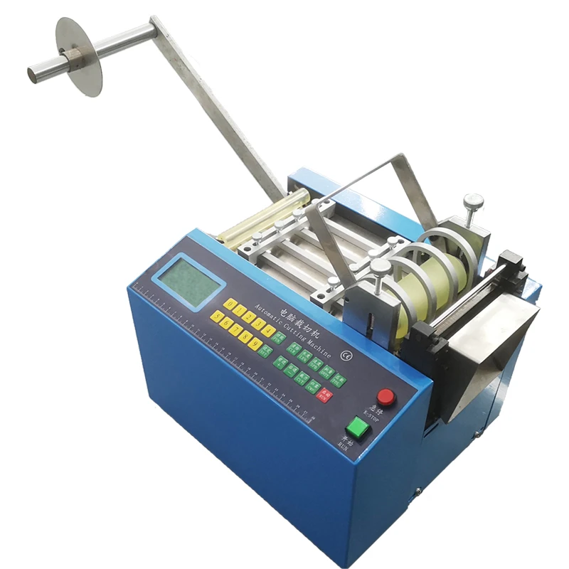 Auto Heat-shrink Tube Cable Pipe Cutting Machine Automatic Cable PVC Pipe Cutter 110V/220V 0-100mm 350W