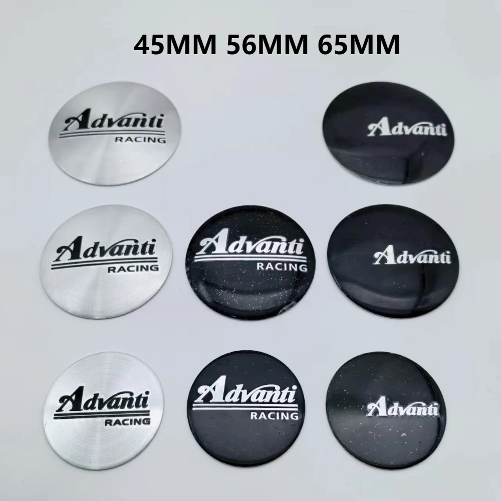 

4pcs 45mm 56mm 65mm Advanti Racing Logo Emblem Car Stickers Accessories for Car Wheel Center Cap Wheels Rim Hubcaps Cover Badge