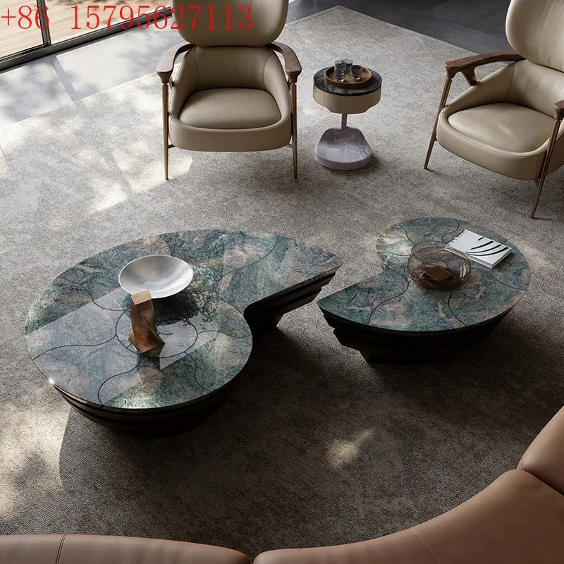 Irregular Aesthetic Coffee Table Minimalist Unique Decoration Modern Creative Side Table Luxury Mesas Bajas Home Decoration