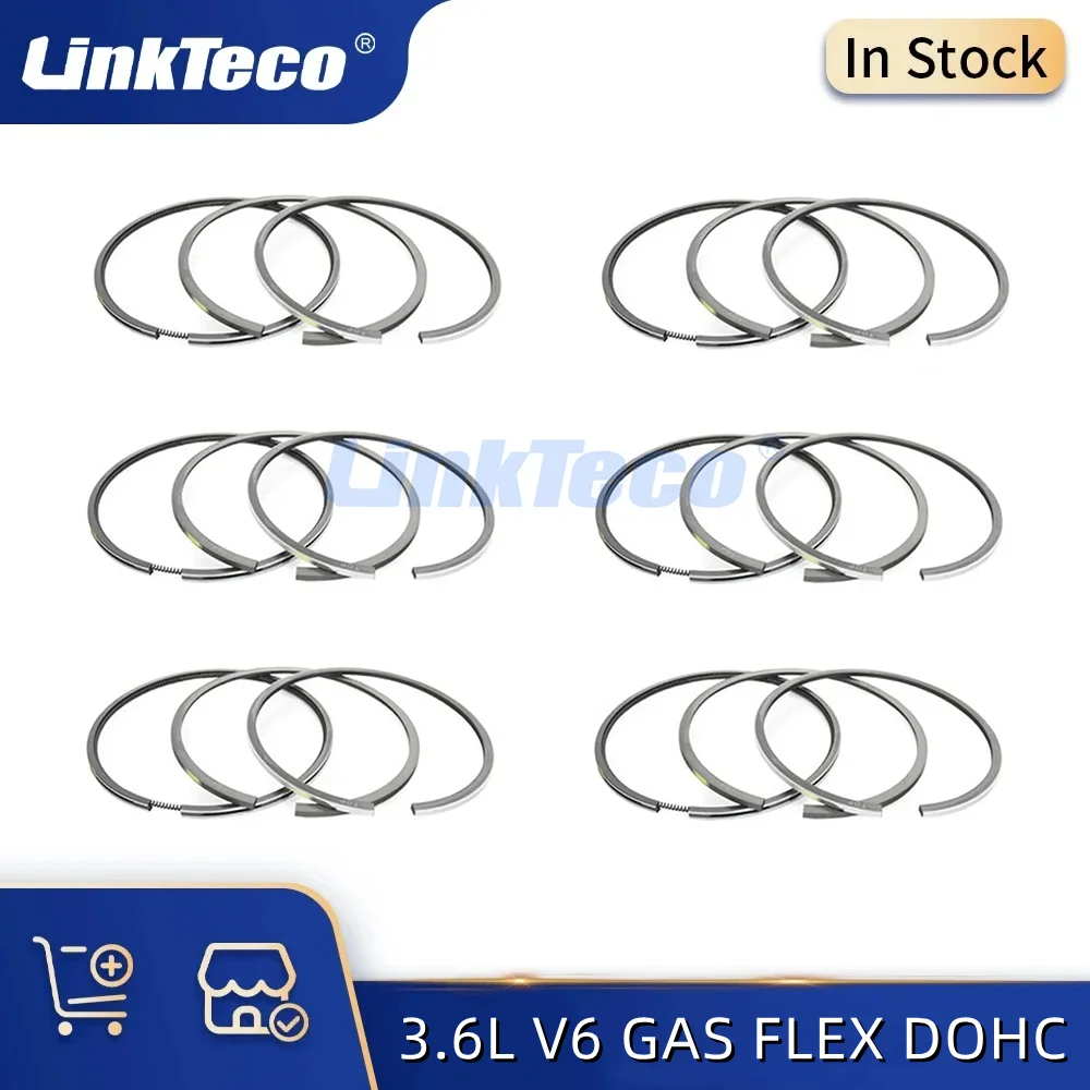 

Piston Rings Set 96mm STD For Chrysler 300 Dodge Charger Journey Ram 1500 Jeep Wrangler Grand Cherokee 3.6 L V6 GAS FLEX DOHC