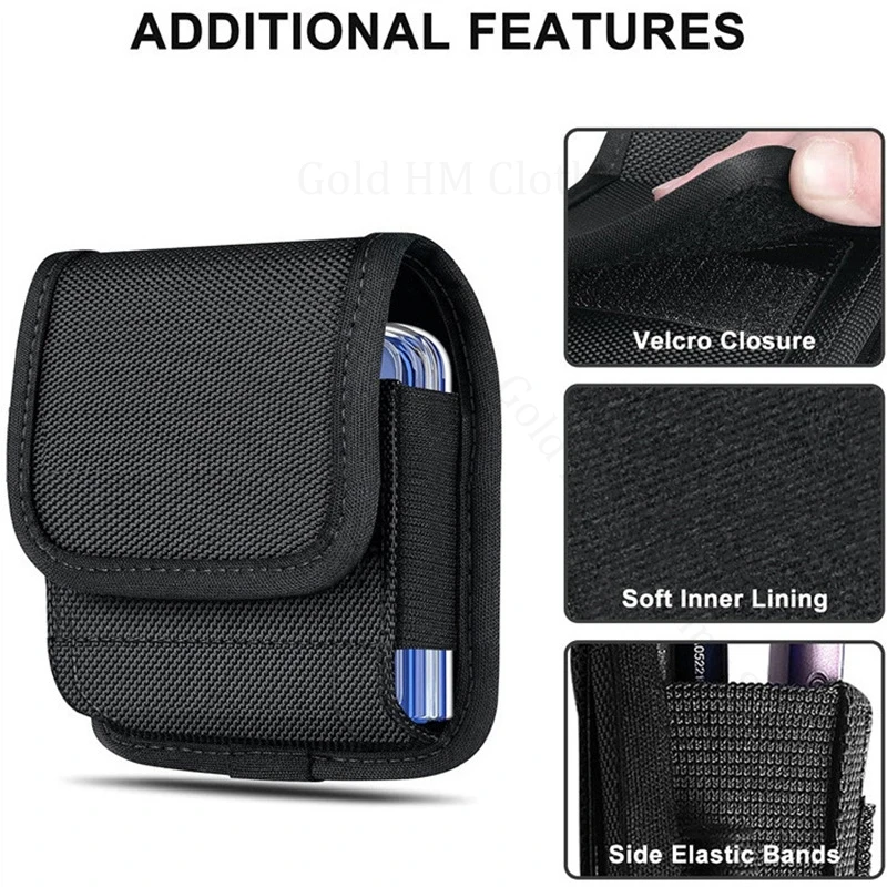

For Samsung Galaxy Z Flip7 5G Phone Pouch Flip Case For Samsung Z Flip 7 Waist Bag Belt Clip Phone Cover For Z Flip6 5 4 3 Capa