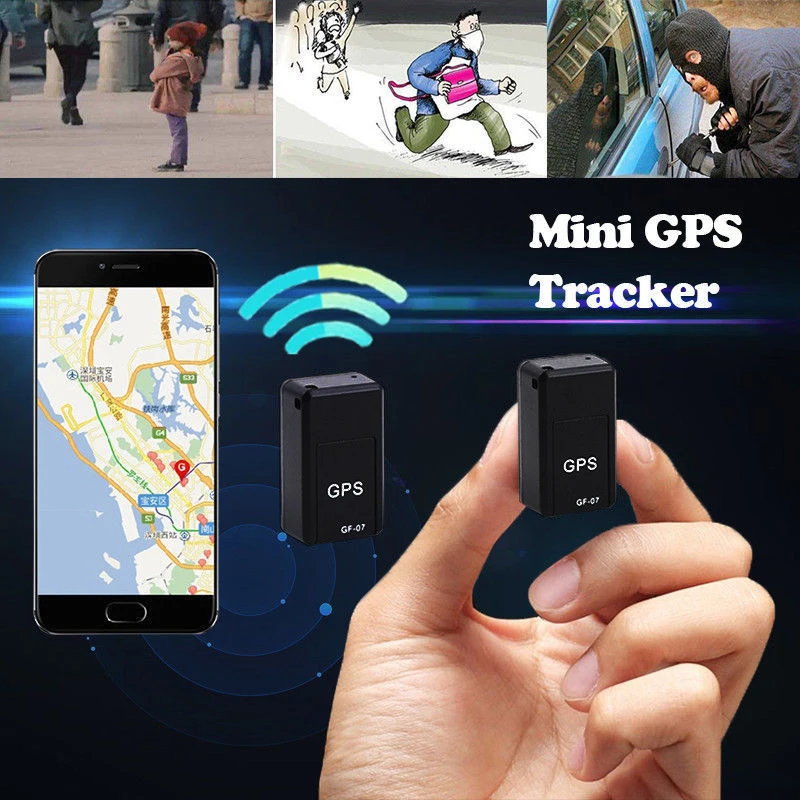 GF-07 Mini GPS Tracker Real Time Tracking Car Anti-Theft Anti-lost Locator Strong Magnetic Mount SIM Message Positioner