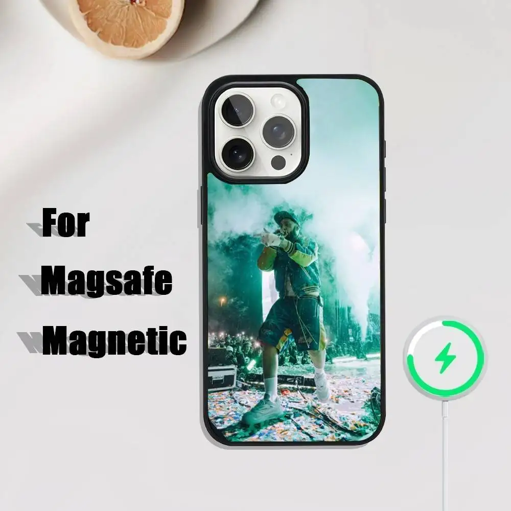 Jc Reyes JC REYES Tour 2025 Funda para teléfono iPhone 17,16,15,14,13,12,11,Pro,Max,Plus,Mini,SE4,E Carga inalámbrica magnética Magsafe