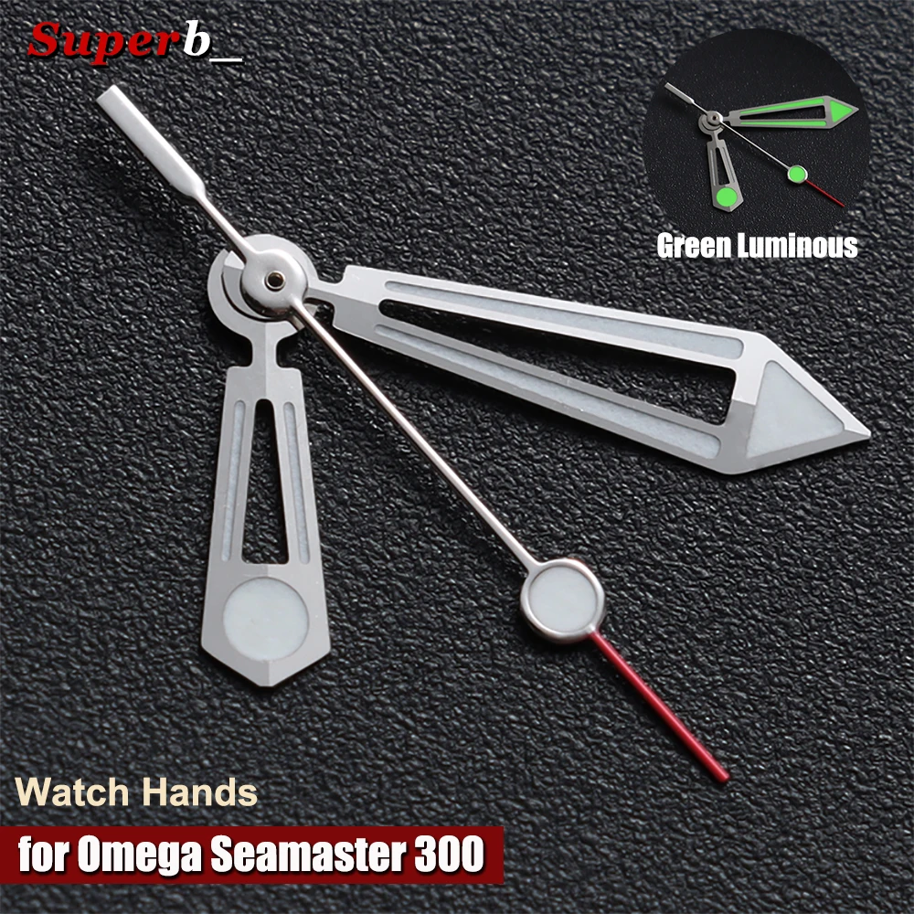 Uhrzeiger für Omega Seamaster 300 NH35 NH36 Leuchtende Zeiger für 4R35 4R36 NH35 NH36 7S26 Uhrwerke Nachrüstsatz