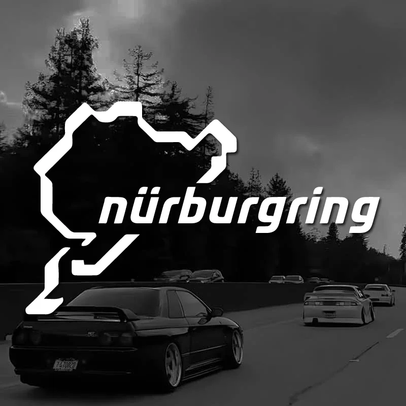 Nurburgring Map Vinyl Stickers Waterproof Decal for Car Bumper Window Motorcycle Laptop Tank Fairing Racing Car Accessories