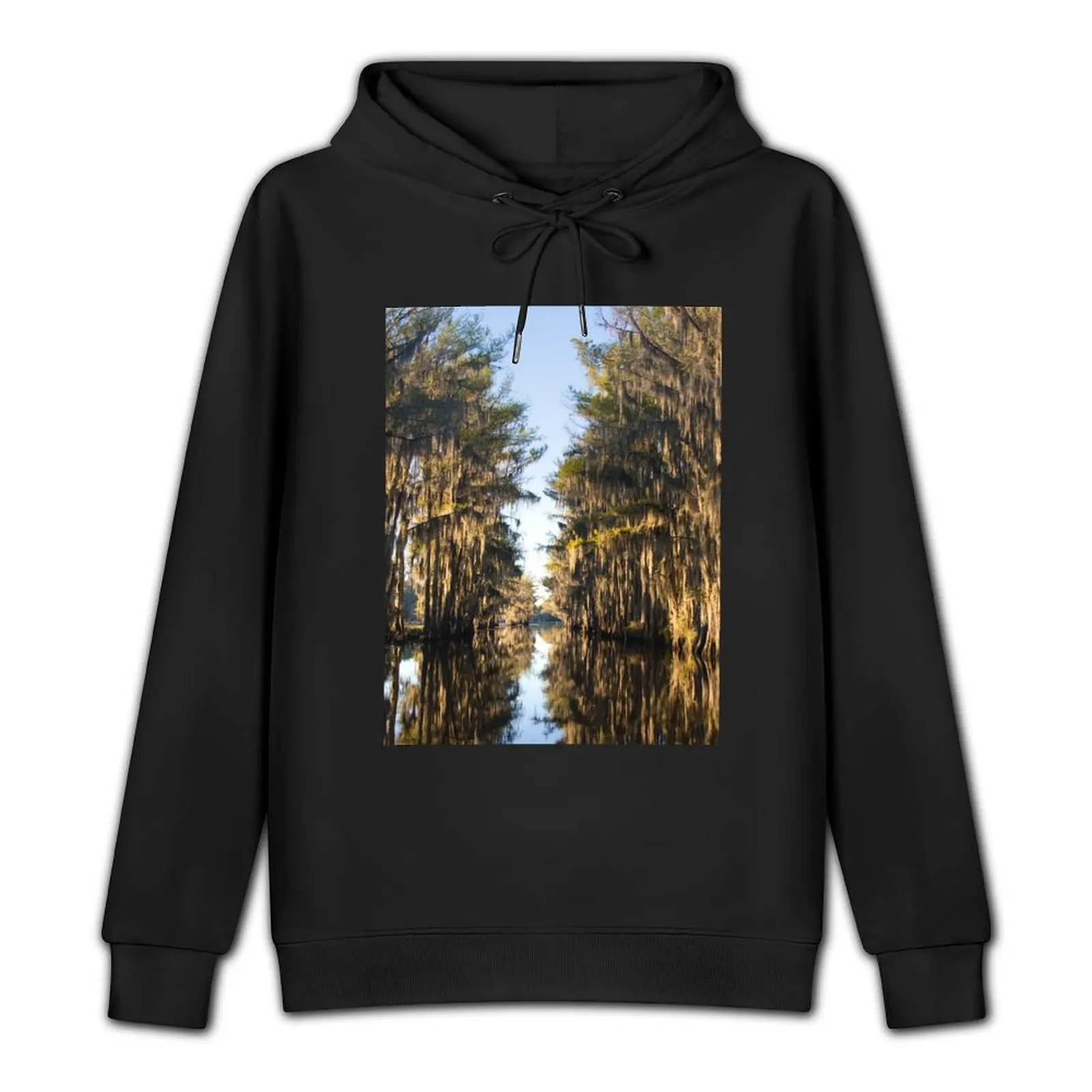 Caddo Lake Morning Pullover Hoodie men clothing autumn new products male clothes hoodie graphic