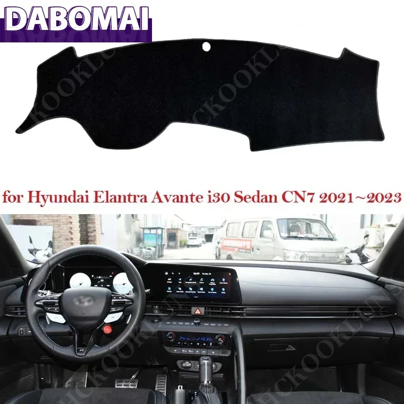 

For Hyundai Elantra Avante I30 Sedan CN7 2021 ~ 2023 Sunshade Cape Cushion Accessories Dashboard Cover Dash Board Mat Carpet Pad
