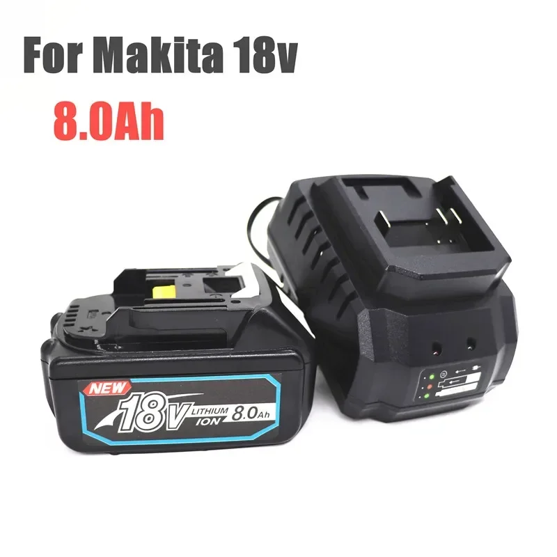 Batteria 18V 8000mAh per Makita BL1860 BL1850B BL1850 BL1840 BL1830 BL1820 BL1815 LXT-400 Batteria al litio 18650 di ricambio
