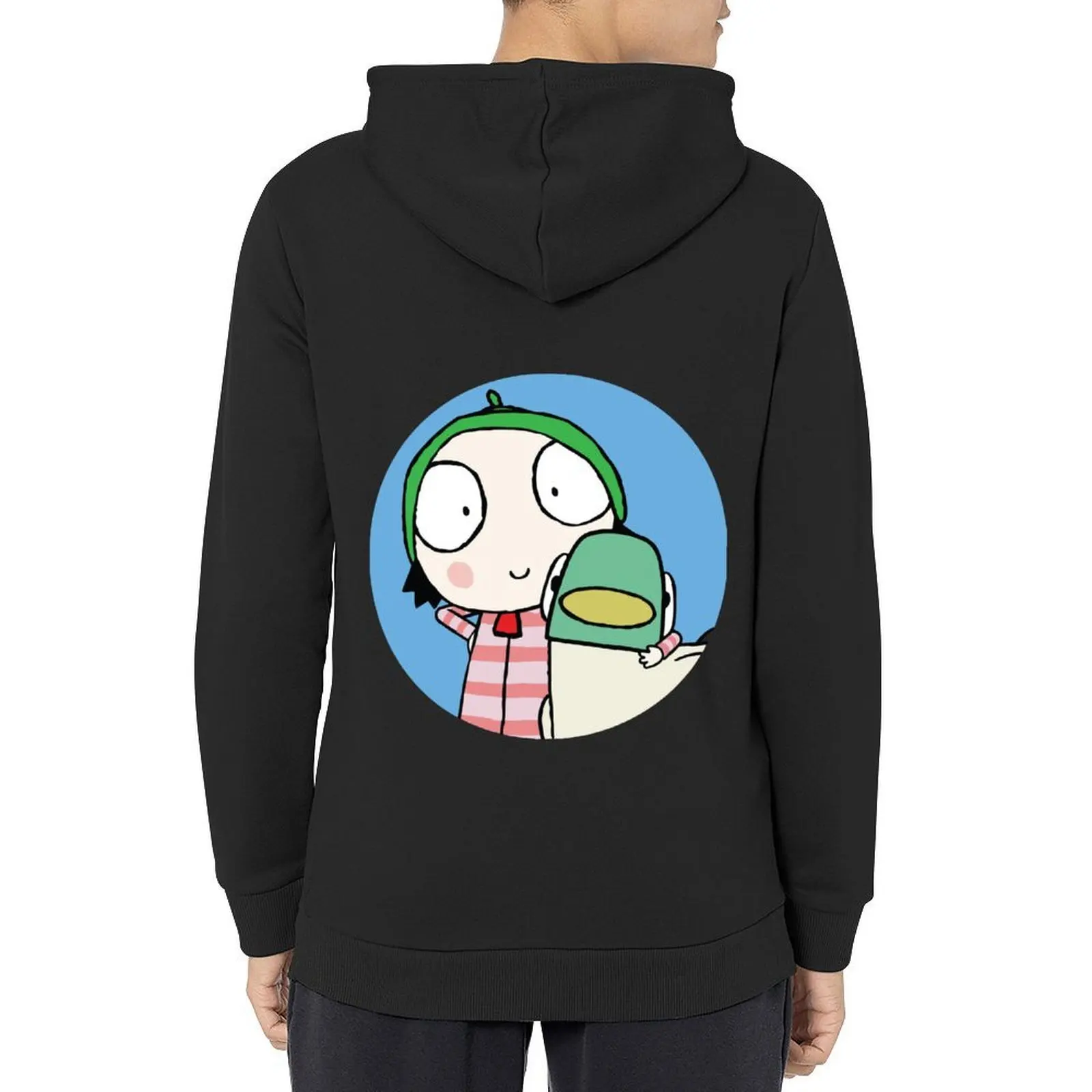 

Sarah and Duck Hoodie graphic t shirts men autumn men's sweat-shirt set korean autumn clothes autumn hoodie