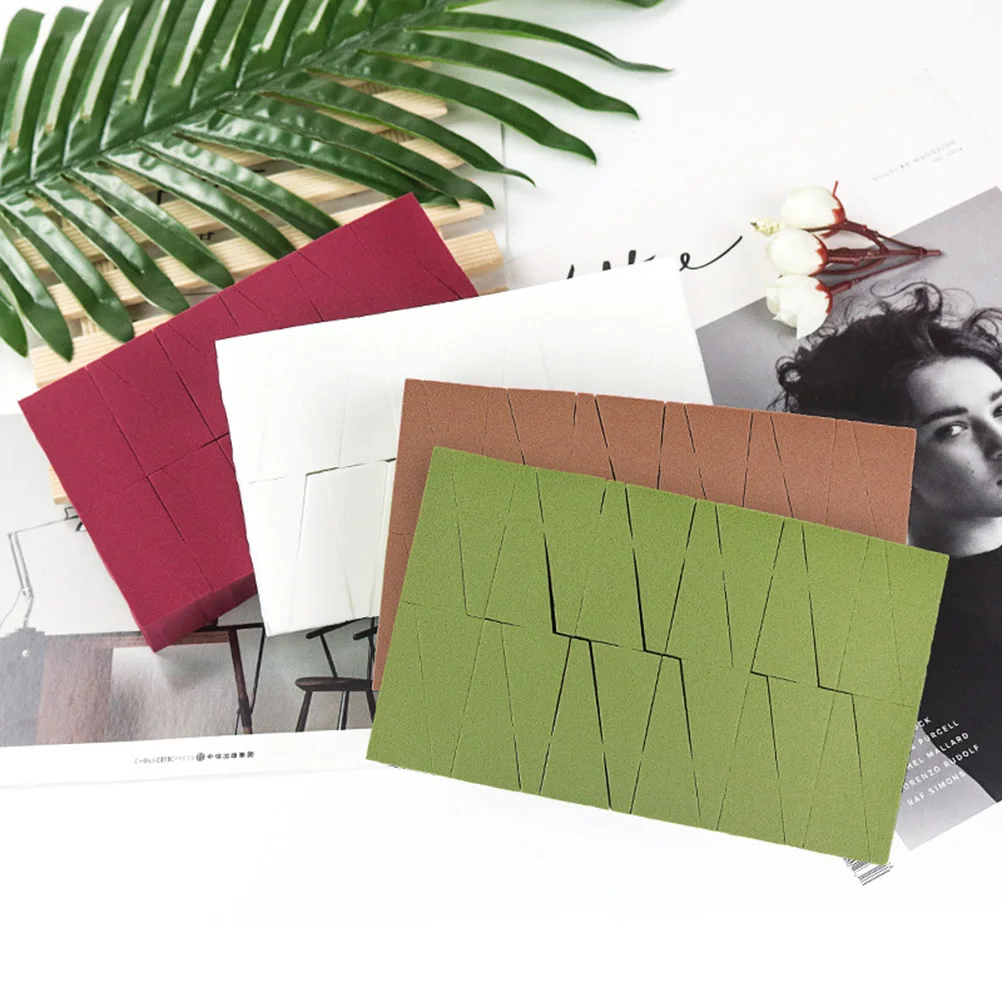 24 pçs esponja de maquiagem cunha para creme base líquida não-látex pó puff cosméticos esponja rosto maquiagem ferramenta liquidificador