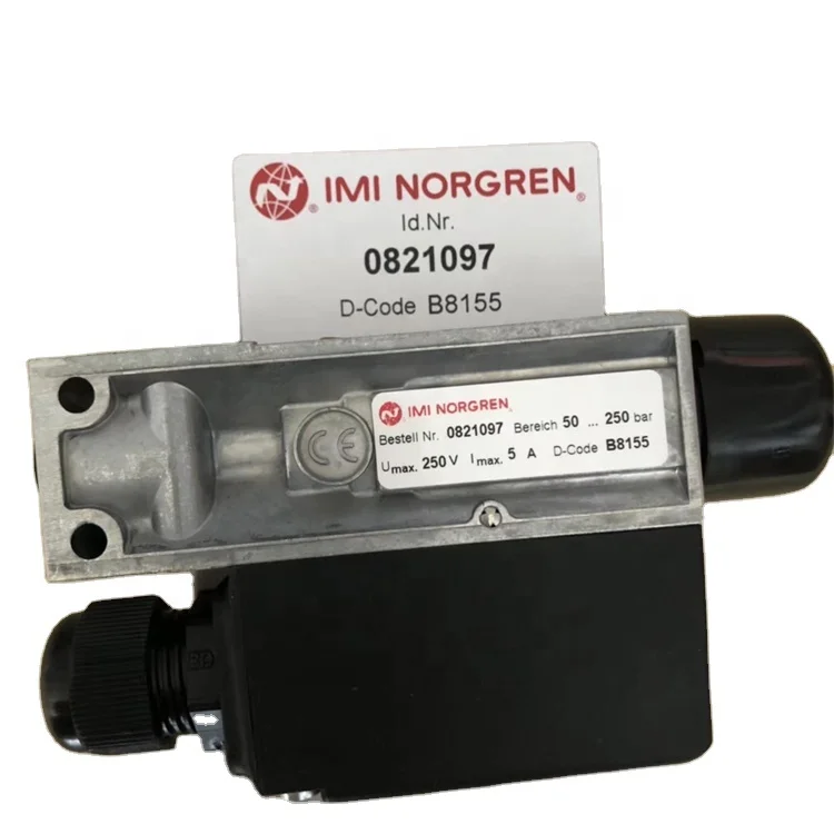 

Hydraulic Pressure switches norgren Pneumatic air solenoid valve 8D 0821097