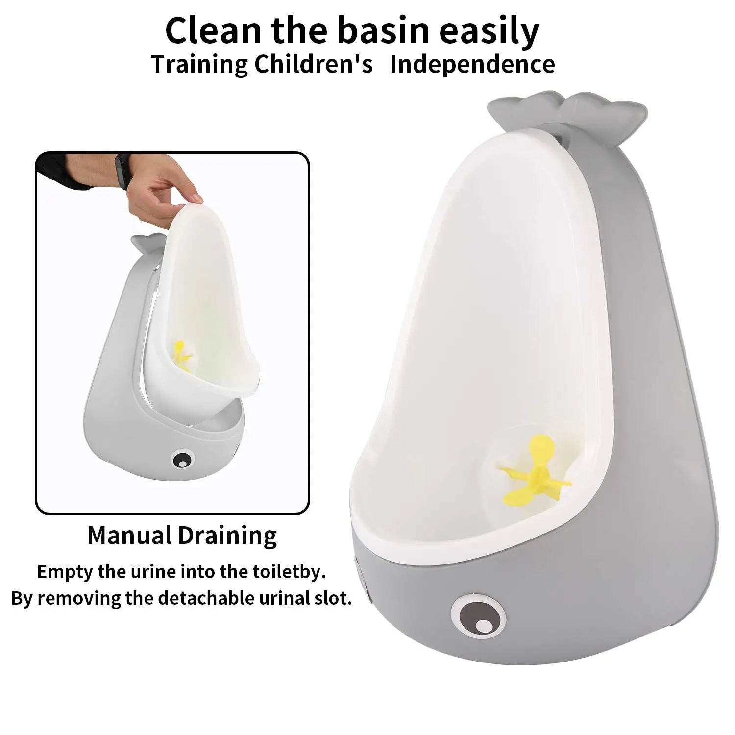 Baby Potty Toilet Cute Frog Whale Cow Boys Urinal Children Stand Vertical Pee Infant Toddler Toilet Training Urinal Wall-Mounted