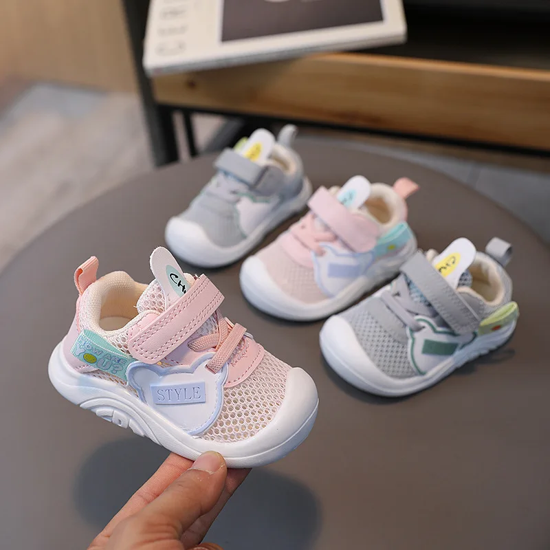 Toddler Walking 2024 Spring Summer New Soft Sole Anti Slip Infant Casual Sports Shoes  Baby Items For Boys And Girl Flat Sneaker