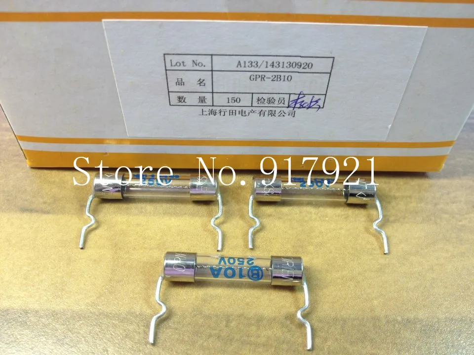 [ZOB] Japan YUKITA MPR-2B10 pin gyoda explosion-proof tube 10A insurance 6X30 micro glass fuse  --200pcs/lot