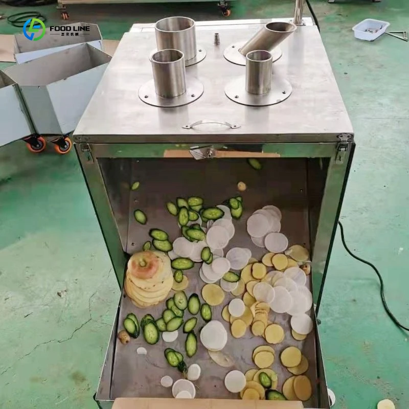 Electrical Vegetable Fruit Cutting Machine Sweet Potato Slicer Machine Lotus Root Slicing Machine FL Customized