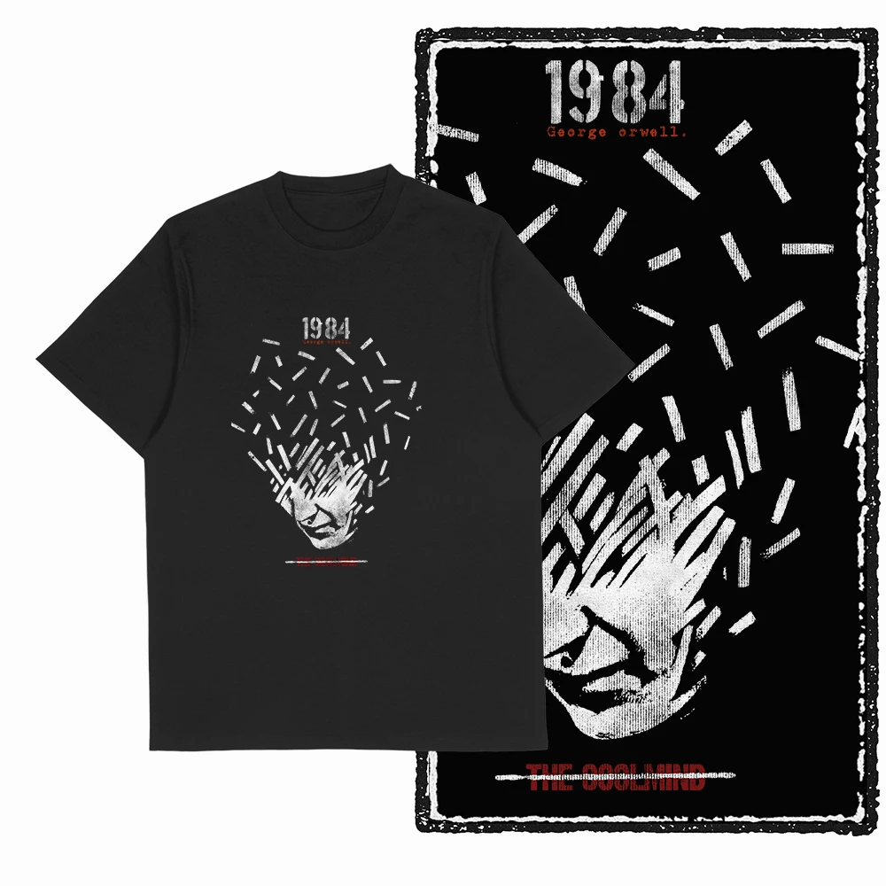 Retro Coolmind 1984 Bedrucktes T-Shirt für Männer und Frauen, Baumwolle, Locker Geschnitten, Lässiges Kurzarm-T-Shirt, Herren-T-Shirts, Sommer-Herrenbekleidung – Detail 17