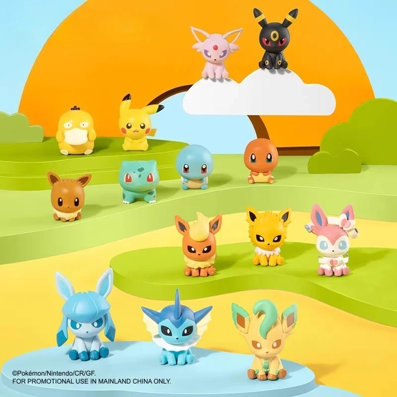

Pokemon Pokeball с фигурками, милая карманная кукла-монстр, слепая коробка, гашапон, игрушка, коллекционный Пикачу, декор для стола, подарки на день рождения для детей