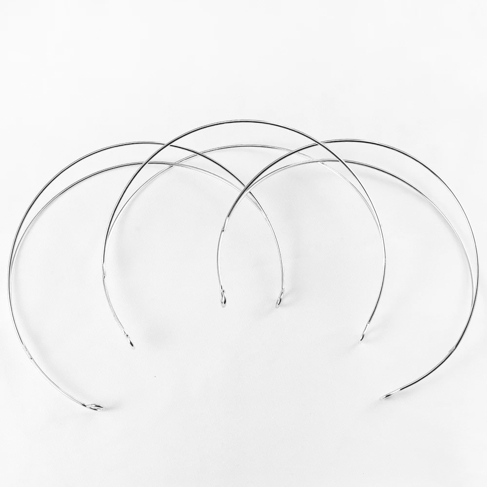 3pcs Metal Two-Line Hairband for Jewelry Making DIY