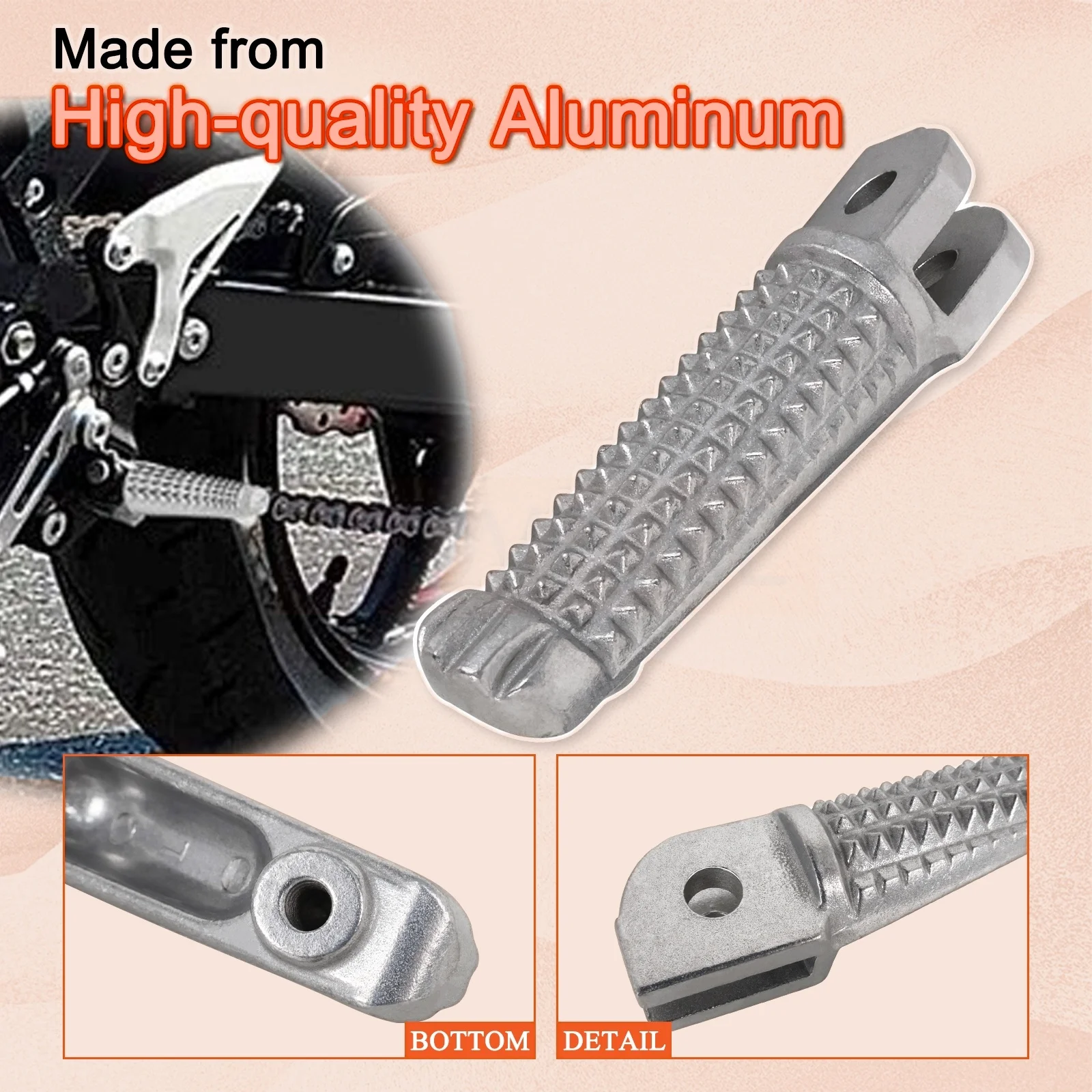Motorcycle Rider Footrests accessories Front Foot pegs Pedals Kit For Yamaha MT09 FZ09 2017-2020 TRACER 900 YZFR6 1999-2021 2014