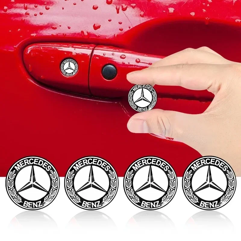 2 шт. защитные наклейки на замочную скважину автомобиля для Mercedes Benz AMG W206 W204 W205 W212 W213 W221 W222 W223 W251 W464 W240 W211