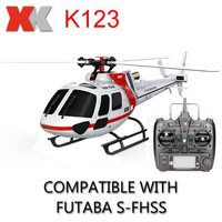 XK K123 Brushless RC Helicopter Compatible with FUTABA Mode 2 Left Hand BNF/RTF Perfect for Beginners and Pros Alike