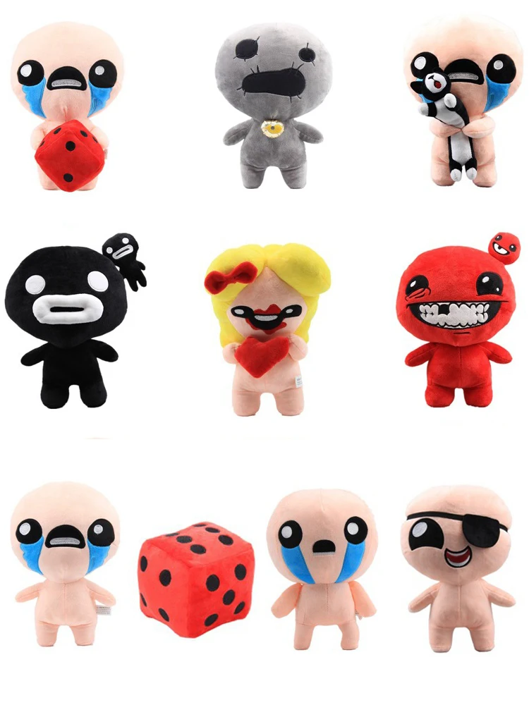 The Binding of Isaac Plush Doll Afterbirth Rebirth Game Plushie Figure Toy Magdalene Meat Boy Stuffed Gift for Kids Fan Birthday