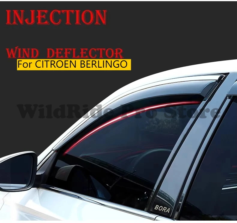 

Car Wind Deflector for CITROEN BERLINGO 2018 Wind Visors Rain Sun Guards Wind Deflectors