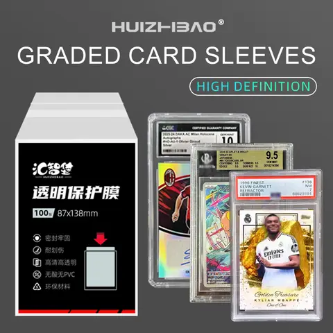 100 st korthylsor Graderade korthylsor Återförslutningsbara hylsor för PSA BGS-kortplattor Pro Collector Baseboll Fotboll Gaming Sport 10 best sales PSA-kortfodral - №10