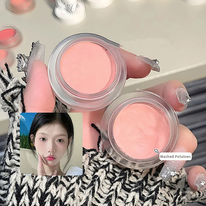 Cute Angel Blusher Natural Matte Rubores Pink Peach Strawberry Mashed Potatoes Blush Brighten Contour Dupes Rouge Korean Makeup