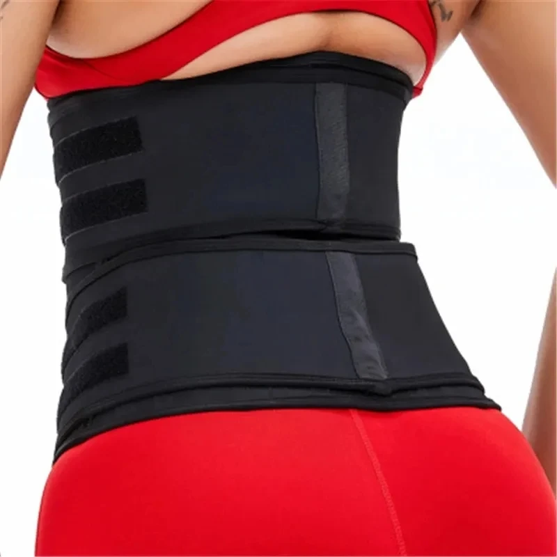 Lateksowe gorset Waist Trainer 25 stalowych urządzenie do modelowania sylwetki kostnych z 2 odpinany pasek zamkiem błyskawicznym i pasem do