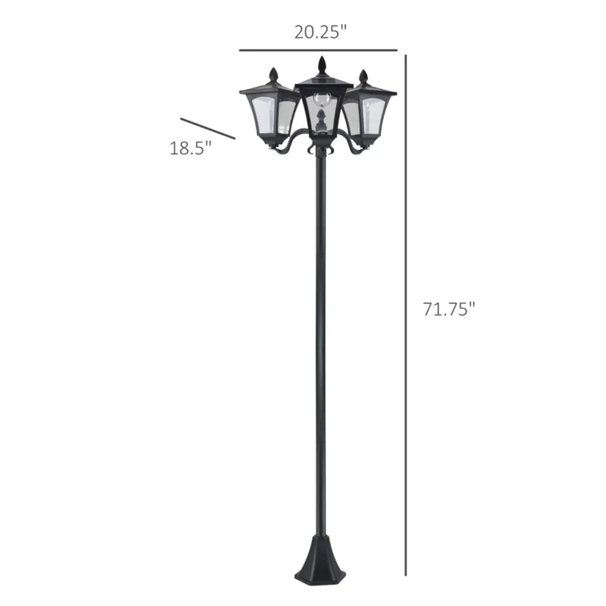 Outdoor Lamp /Street Light /Solar Powered Lamp  -AS ( Amazon Shipping)（Prohibited by WalMart）