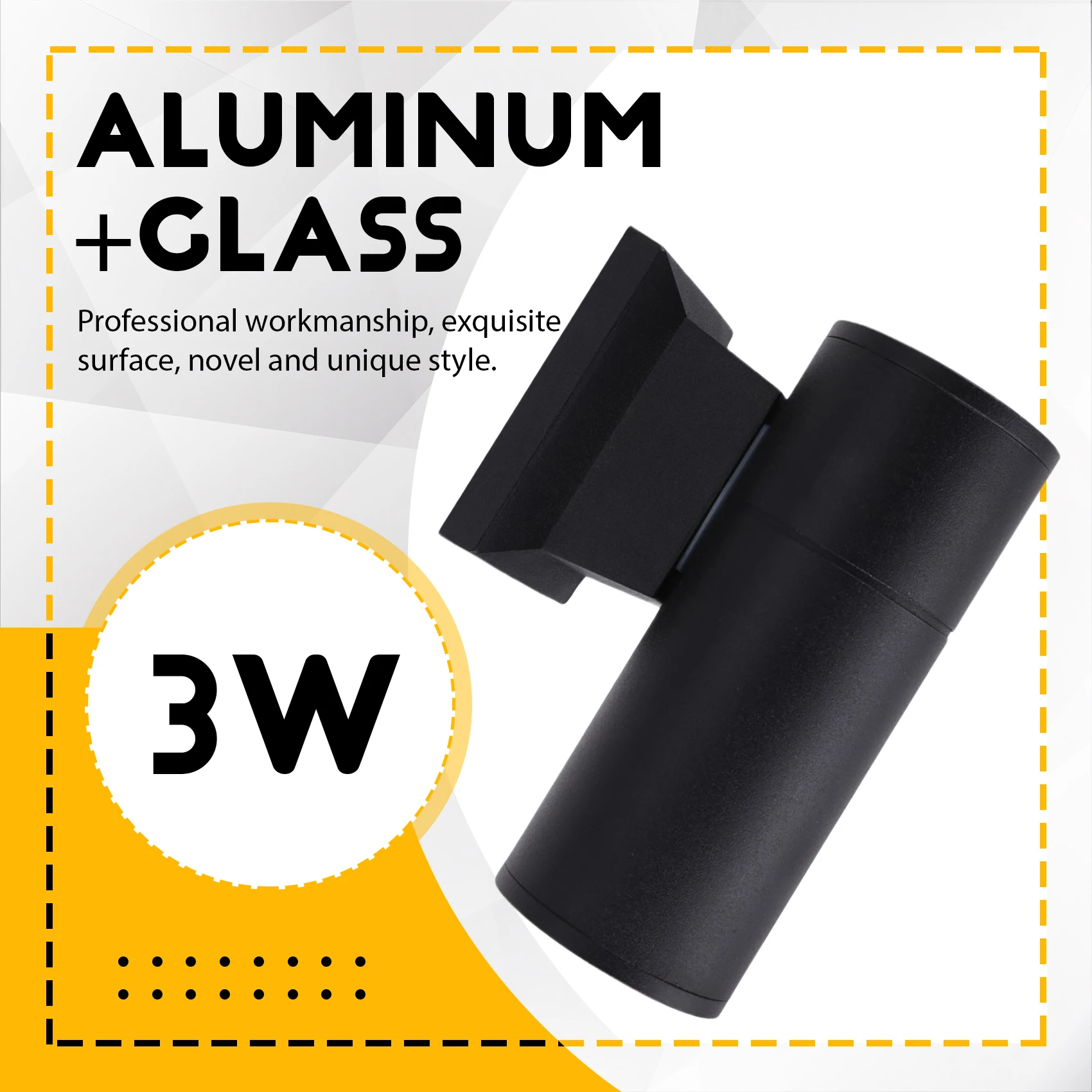 AC23-Single Head Up And Down Spotlight Waterproof Outdoor Wall Lamp For Villa Door Pillar Hotel