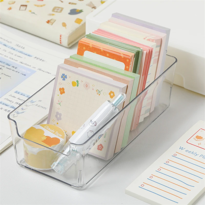 1pc Ins Acryl Transparent Lagerung Box Student Desktop Schreibwaren Sortierung Box