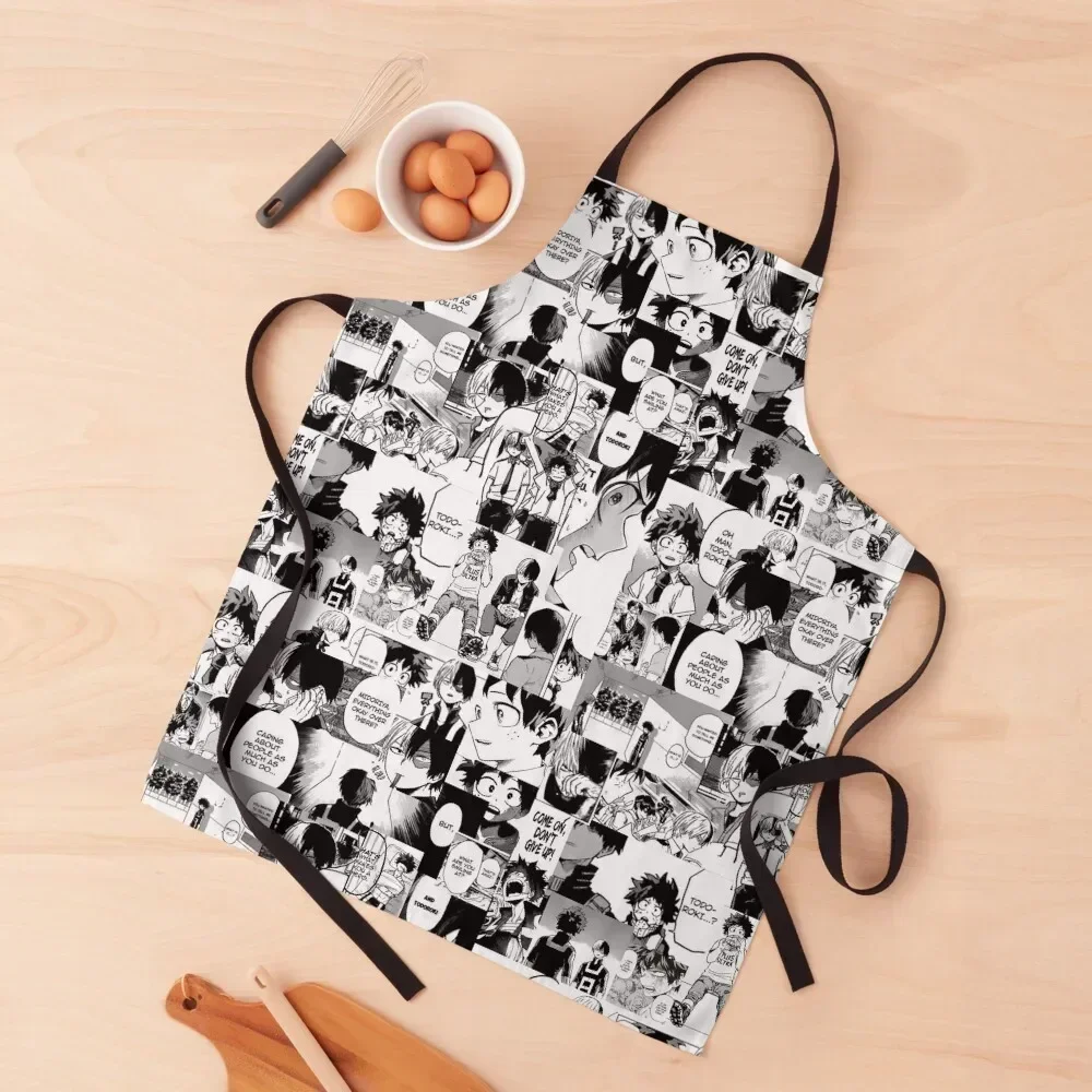 

Tododeku Manga College Apron Kitchen Special Accessories Waterproof Kitchen For Women waiter kitchen jacket woman Apron