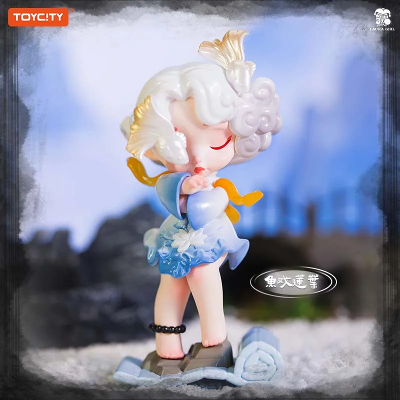 صندوق أعمى TOYCITY Laura "Secret Wonderland" - تمثال قابل للجمع على الطراز الصيني، ديكور مكتب فتاة لطيف