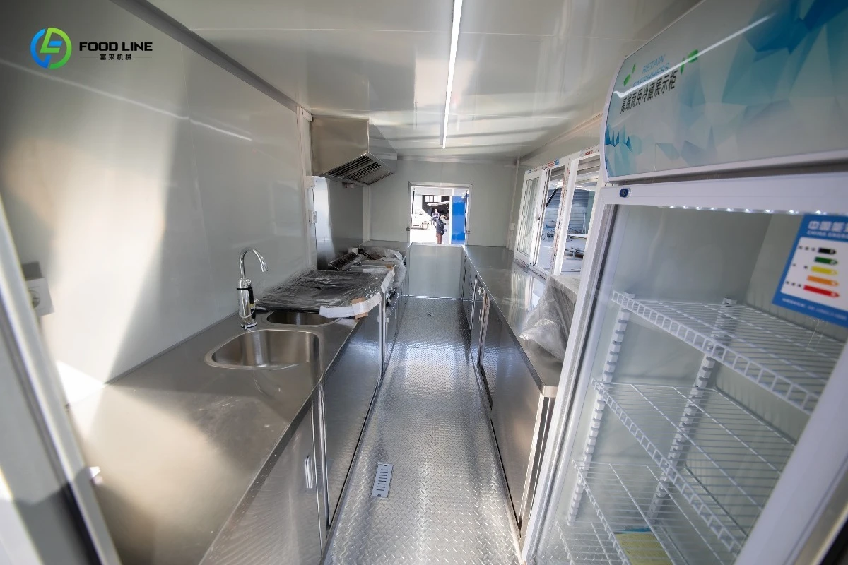 패스트푸드 푸드트럭, 이동식 트레일러, 특별 할인 상품, 상업용 맞춤형 철제 트레일러