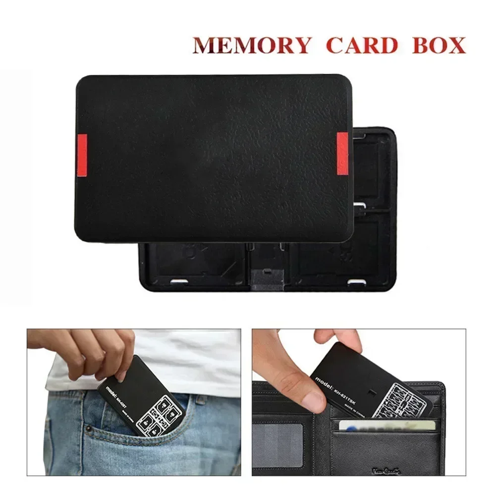 16 Slot Memory Card Storage Case Holder Waterproof Micro TF SIM Card Carrying Pouch Portable Memory Card Box Organizer