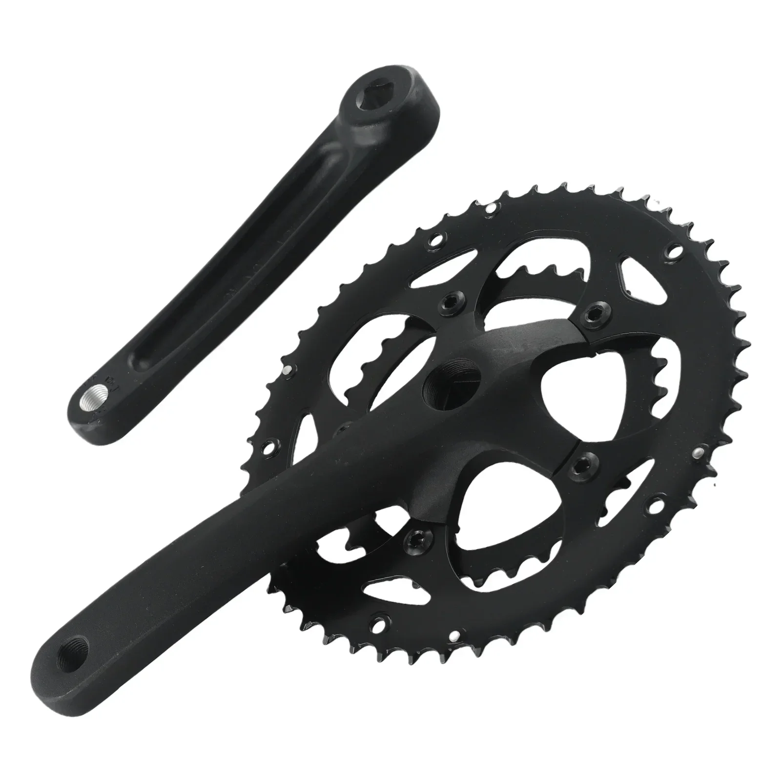 Lightweight For Road Bike Chainset 3450T Crankset Double Chainwheel 170mm Square Taper Enhanced Power Transfer