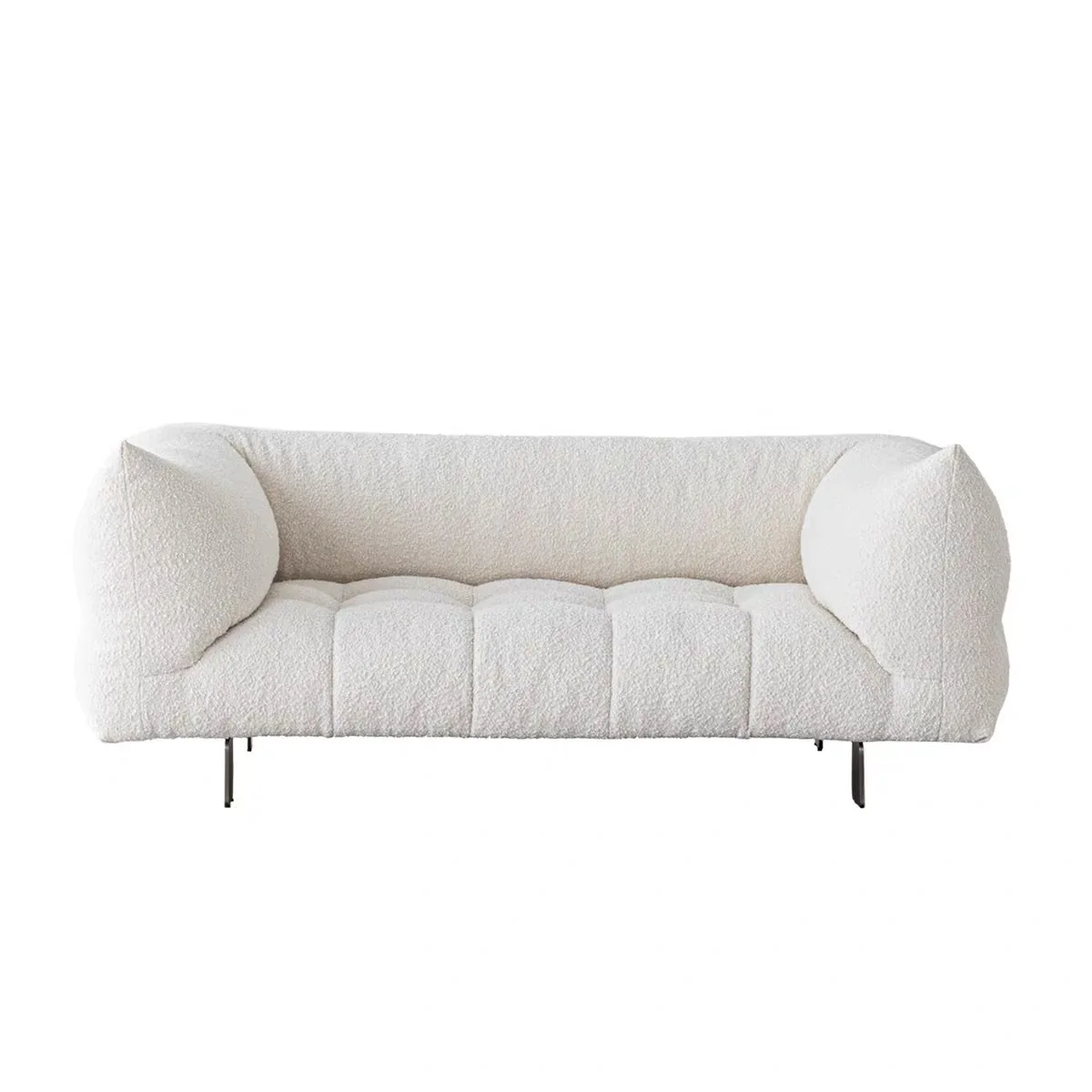 

Black fabric sofa, modern simple small apartment