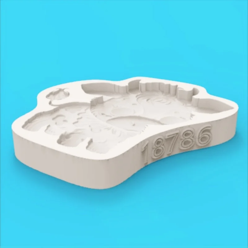 Cute Cow-Shaped Mold Cartoon Calf Chocolate Fondant Cake Cookie Creative Shape Silicone Mold view 5