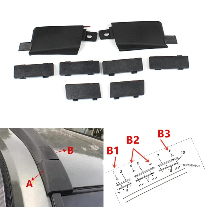 1pcs Auto Roof Luggage Rack Front Windshield Seal Trim Decoration Cover For Great Wall Haval H5 Hover