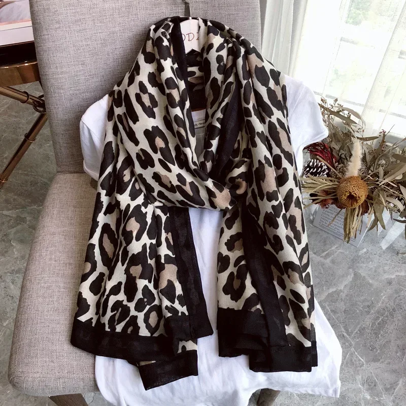 Luxury Brand Winter Scarf,leopard Scarf Women,Soft Pashminas,shawls and Scarves Muslim Hijab,animal Print Leopardo,cape