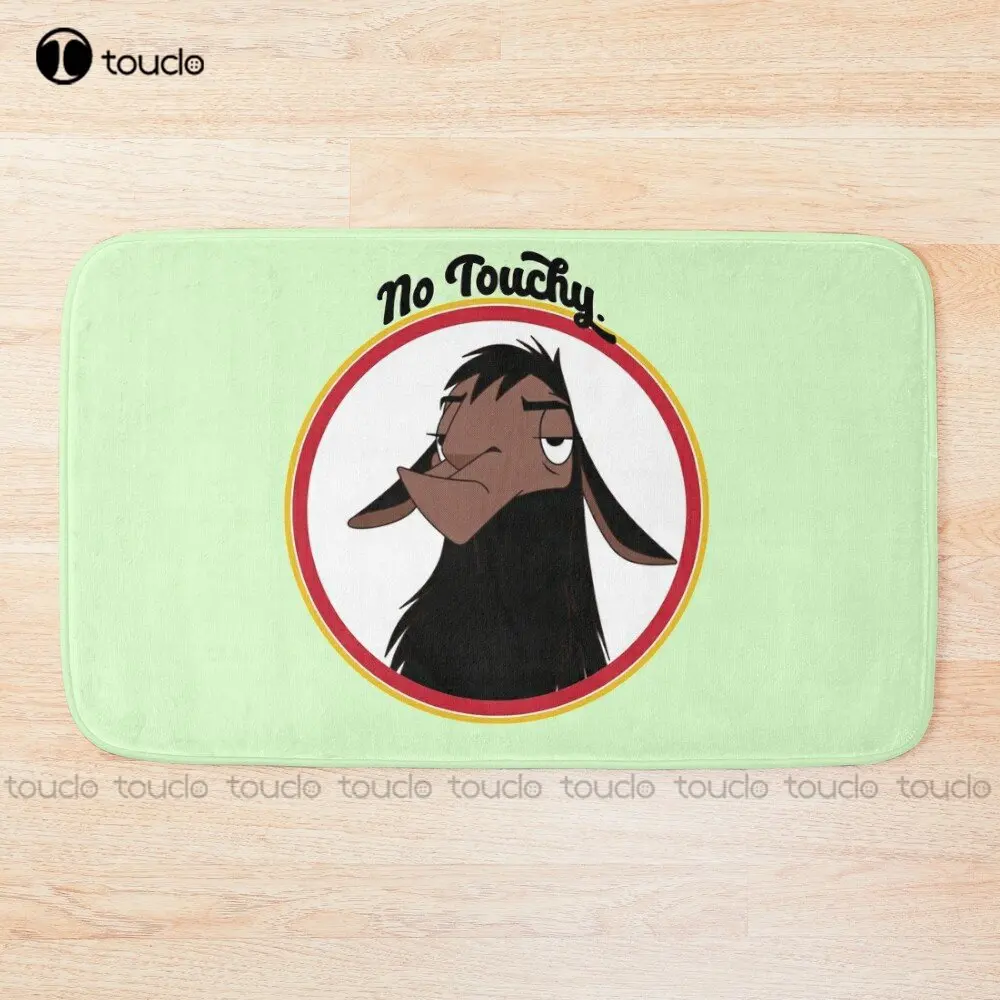 Kuzco No Touchy Sad Llama Emperor'S New Groove Emperor David Spade Back Off No Touch Funny Gift Bath Mat Bathroom Rug For Shower