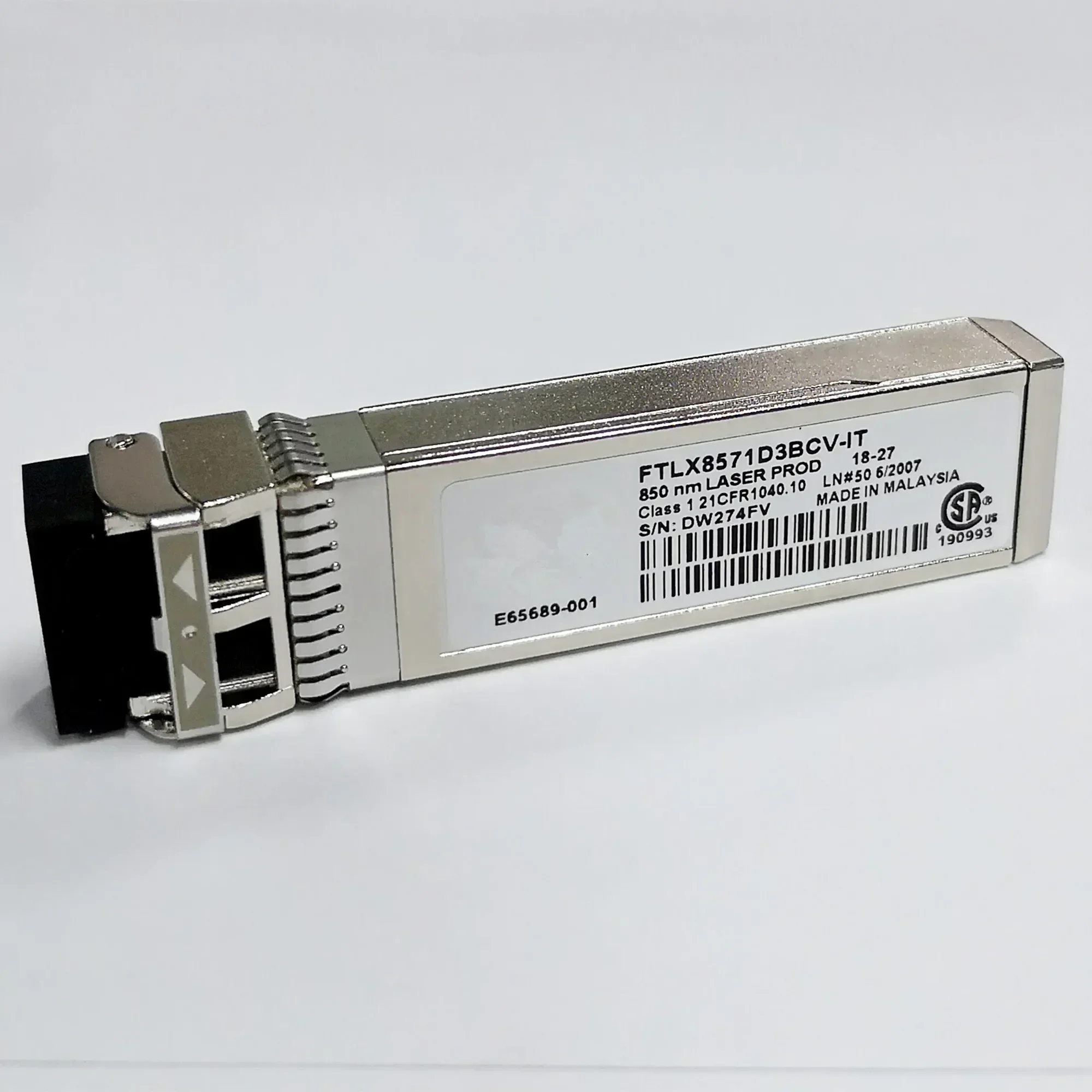 ONE New Fiber Transceiver Sfp 10gb SR/FTLX8571D3BCV-IT/10G SFP/E65689-001/0Y3KJN/X710 X520/Inte-l Module Sfp/10gbps Switch SFP
