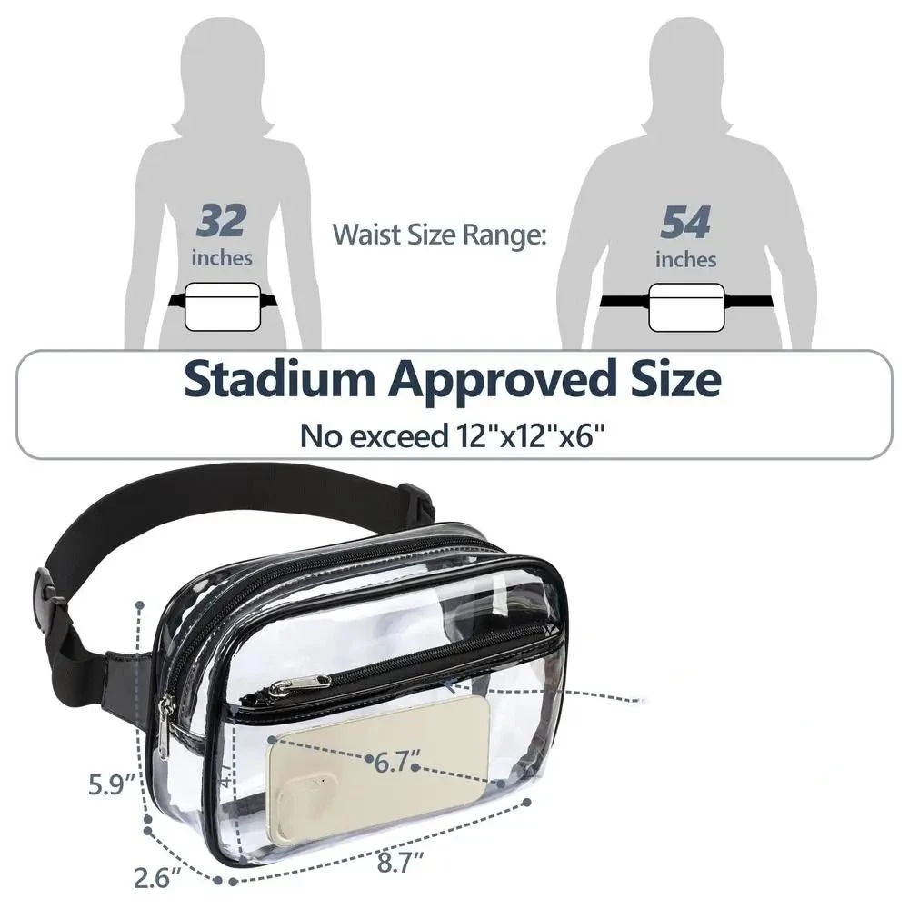 Wasserdichte Umhängetasche Transparente Taille Tasche Handy Tasche Sport Fanny Pack Radfahren Tasche Geldbörse Frau Taille Packs Reise