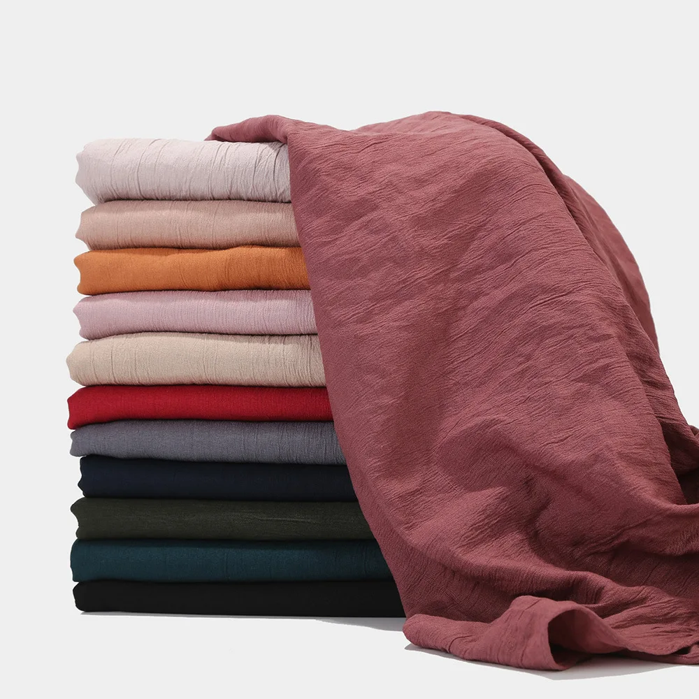 90*180 cm Musulmano Piega Sciarpa Hijab Sciarpe Delle Donne Foulard Scialle Dell'involucro Turbante Fascia Bandane Bufanda Foulard Turbante Mujer