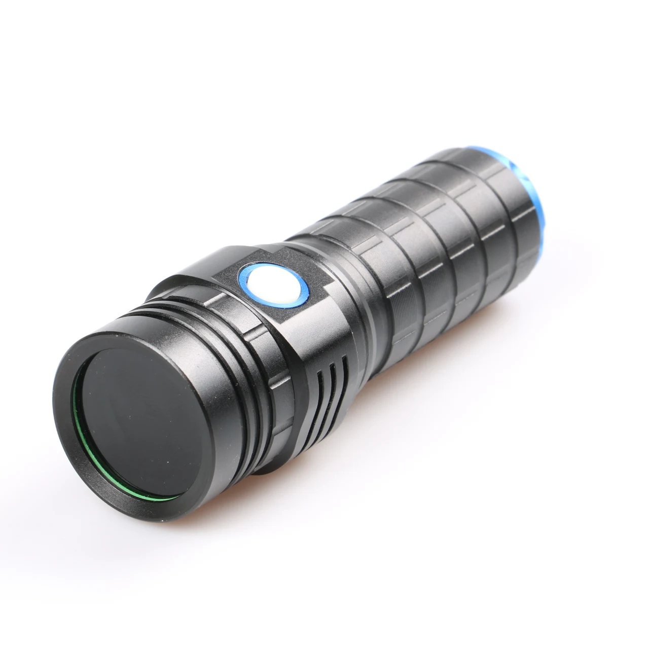 

TopCom 60W Powerful 365nm UV Flashlight Aluminum Alloy Orange Peel Reflector Filtered Black Light Detector Handheld Rechargeable